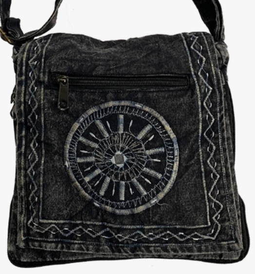 Black Embroidered Passport