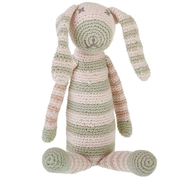 Organic Sage Striped Bunny