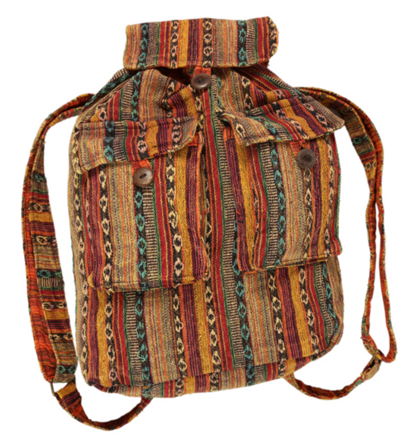 Tibetan Cotton Boho Backpack
