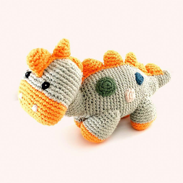 Organic Dino Rattle - Sage