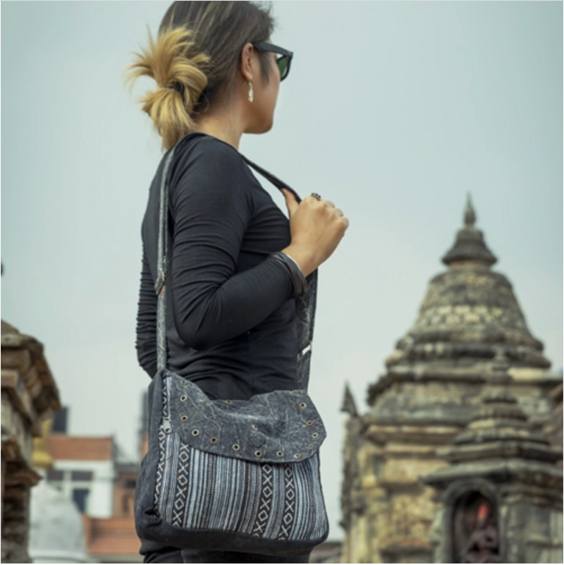 Tibetan Cotton Passport Sling