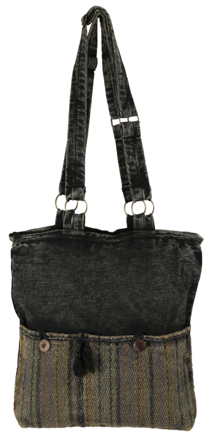 Black Stonewashed Bag