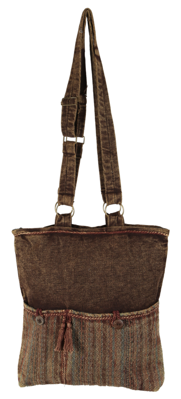 Dark Brown Stonewashed Bag