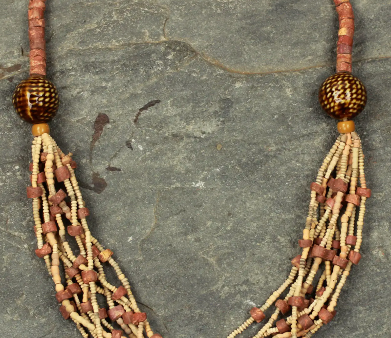 Artisan Crafted Necklace Ghana Beaded Jewelry, "Nene"