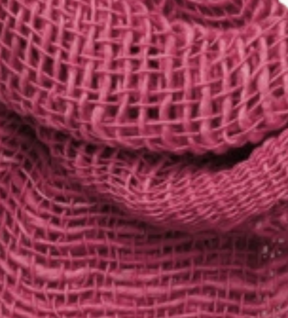 Free Weave Handwoven Cotton Scarf - Fuschia