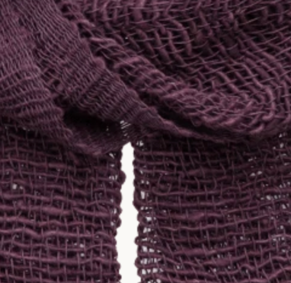 Free Weave Handwoven Cotton Scarf - Mangosteen