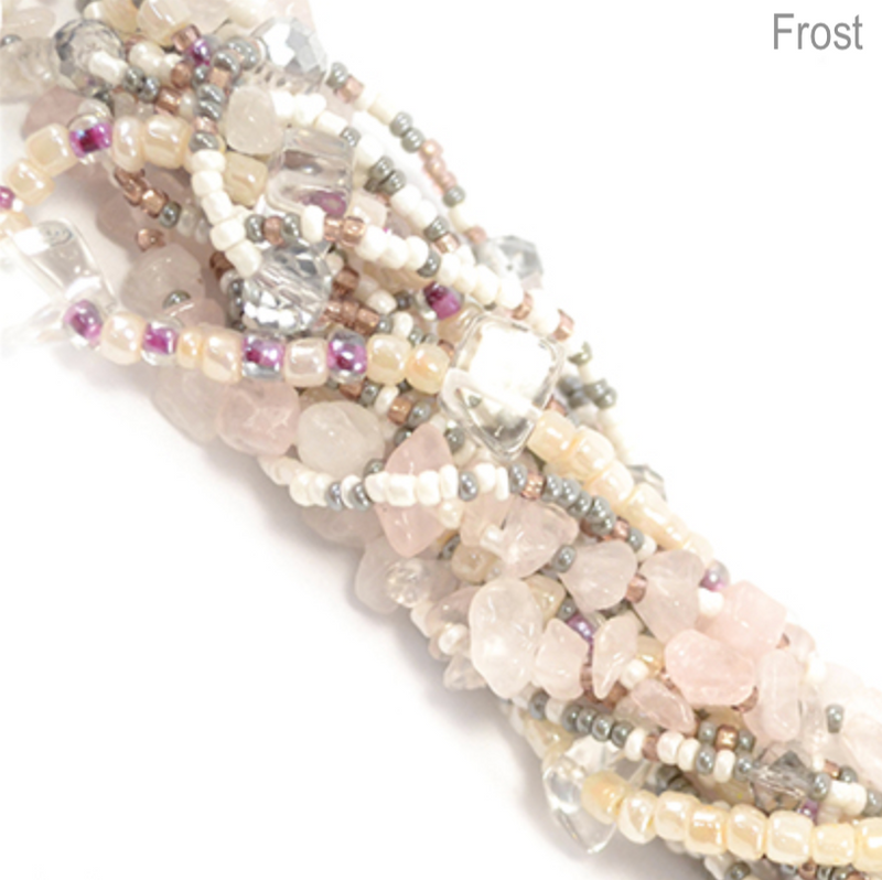 The fair trade 'Rock Candy' Magnetic Bracelet handmade in Guatemala - Frost